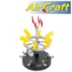 AIR BRUSH STAND (6) 6 PORTS & PRESSURE GUAGE