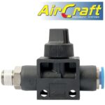 PU HOSE FITTING VALVE 6MM X 1/8'M
