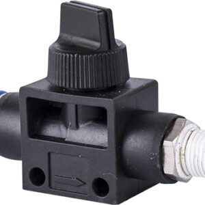 PU HOSE FITTING VALVE 8MM X 1/8'M
