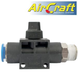 PU HOSE FITTING VALVE 10MM X 3/8'M