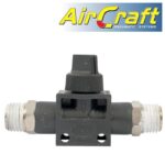PU HOSE FITTING VALVE 1/4'M X 1/4'M