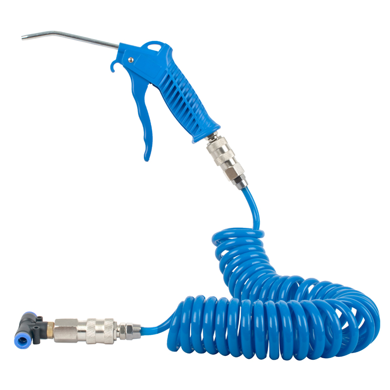 AIR DUSTER GUN SET 4PCE AIR GUN & 5M X 8MM OD SPIRAL PU HOSE & COUPLER AIR DUSTER GUN SET 4PCE AIR GUN & 5M X 8MM OD SPIRAL PU HOSE & COUPLER