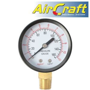 AIR GAUGE 85PSI/6BAR 1/4M BOT. FIT FOR SG PP PAINT POTS