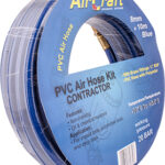 PVC HOSE 8MM X 10M WITH 1-4' MALE FITTINGS