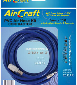 PVC HOSE 8MM X 10M WITH ARO QUICK COUPLER & CONNECTOR