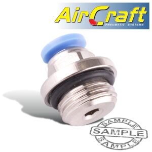 PU FITTING STR. STUD W/O-RING 4MM-1/4' M