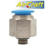PU FITTING STR. STUD W/O-RING 12MM-1/8' M