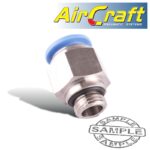 PU FITTING STR. STUD W/O-RING 12MM-1/4' M