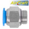 PU FITTING STR. STUD W/O-RING 12MM-3/8' M
