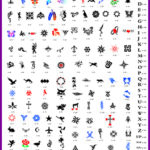 BOOK 04 TATTOO STENCILS 160 designs 16 designs on each A4 sheet