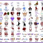 BOOK 18 TATTOO STENCILS 55 mide-size designs