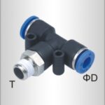 PU HOSE FITTING TEE 4MM-1/8 M