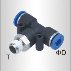 PU HOSE FITTING TEE 8MM-1/2 M