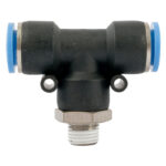 PU HOSE FITTING TEE 12MM-1/4 M