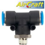PU HOSE FITTING TEE 14MM-1/4 M