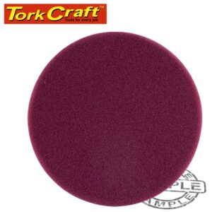 FOAM PAD HOOK AND LOOP MAROON SPONGE 150MM 6' HEAVY COMPOUNDING