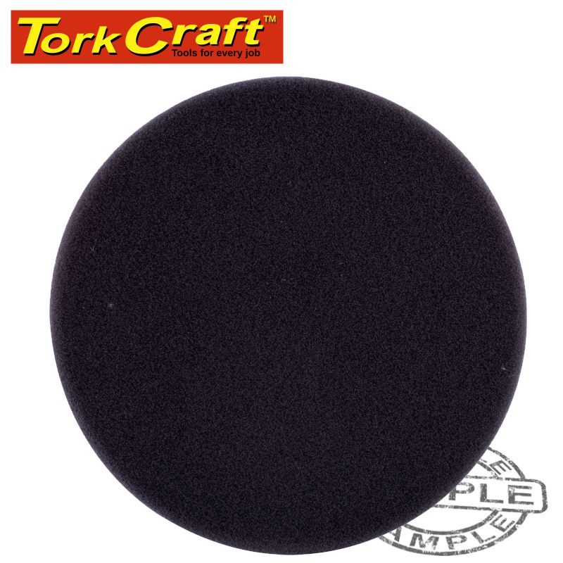 FOAM PAD HOOK AND LOOP BLACK SPONGE 150MM 6' FINISHING FOAM PAD HOOK AND LOOP BLACK SPONGE 150MM 6' FINISHING