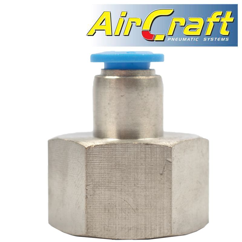 PU HOSE FITTING STRAIGHT STUD 6MM-1/2 F PU HOSE FITTING STRAIGHT STUD 6MM-1/2 F