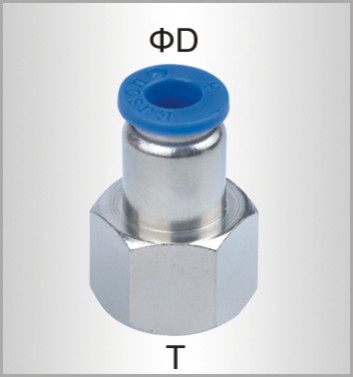 PU HOSE FITTING STRAIGHT STUD 8MM-1/2 F PU HOSE FITTING STRAIGHT STUD 8MM-1/2 F