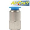 PU HOSE FITTING STRAIGHT STUD 10MM-1/4 F