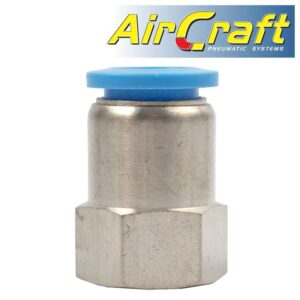 PU HOSE FITTING STRAIGHT STUD 12MM-1/4 F
