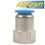 PU HOSE FITTING STRAIGHT STUD 12MM-3/8 F