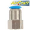 PU HOSE FITTING STRAIGHT STUD 14MM-1/2 F