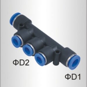 PU HOSE FITTING MANIFOLD 8MM-6MM