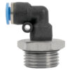 ELBOW W/O-RING 6MM-1/2 M PU HOSE FITTING