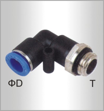 ELBOW W/O-RING 8MM-1/4 M PU HOSE FITTING ELBOW W/O-RING 8MM-1/4 M PU HOSE FITTING