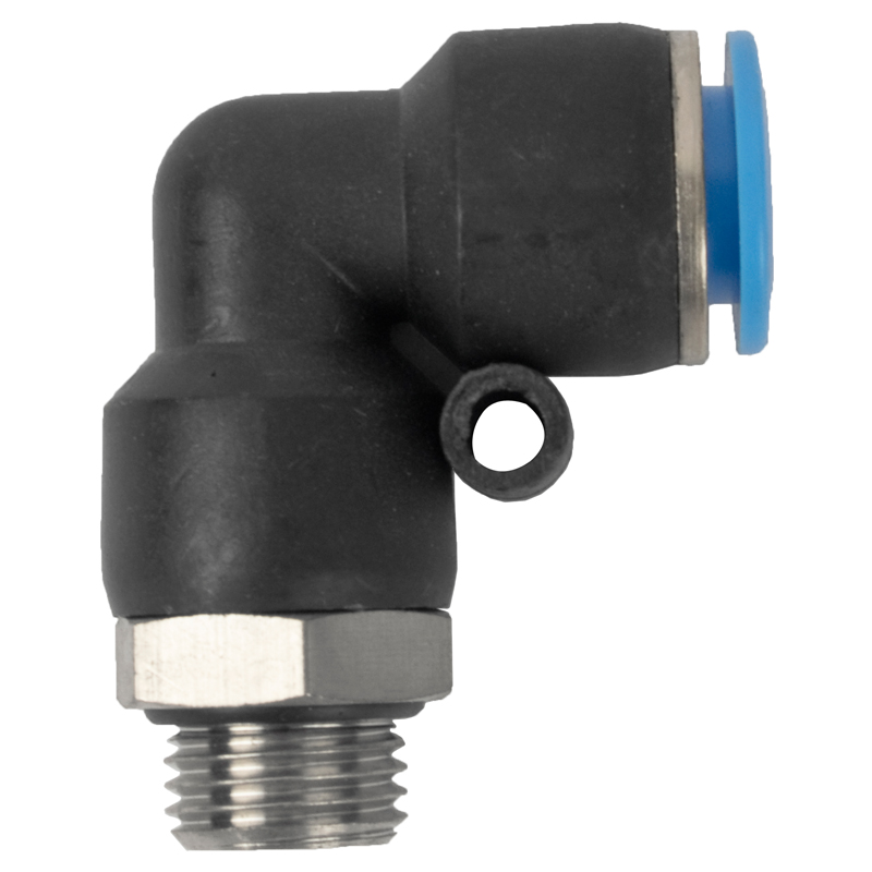 PU HOSE FITTING ELBOW W/O-RING 10MM-1/4 M PU HOSE FITTING ELBOW W/O-RING 10MM-1/4 M