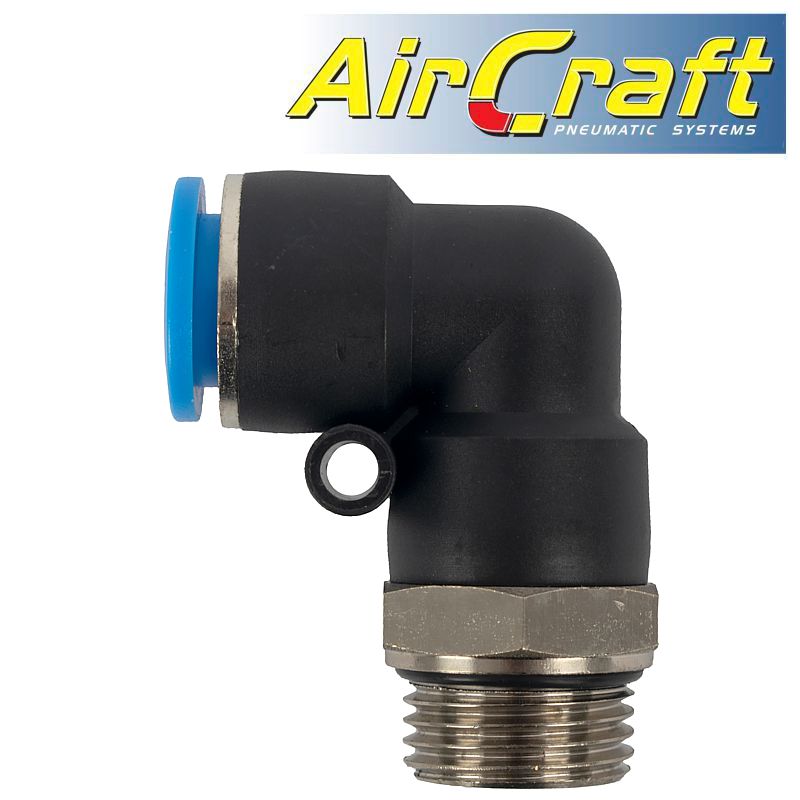 ELBOW W/O-RING 14MM-1/2' M PU HOSE FITTING ELBOW W/O-RING 14MM-1/2' M PU HOSE FITTING