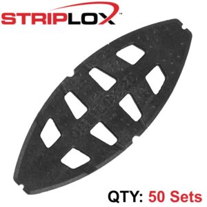 STRIPLOX GRIPLOX NO 20 BISCUIT BLACK BULK BAG (50 SETS)