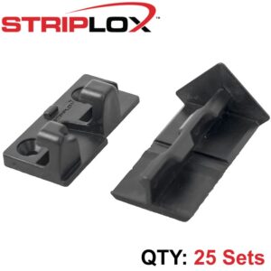 STRIPLOX 90D 51 (2') BLACK BULK BAG (25 SETS)