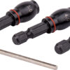 DRILL BIT ADAPTOR SET 3PC 3.4.5MM FEM RND- GRUB SCREW TYPE 1/4'M HEX S