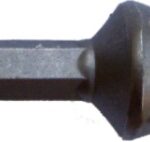 SOCKET ADAPTOR 1/2'M SQ X 50MM 1/4'M HEX SHANK CARDED