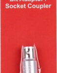 SOCKET ADAPTOR COUPLER 1/4'F SQ X  1/4'F HEX CARDED