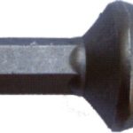 SOCKET ADAPTOR 1/4'M SQ X 50MM 1/4'M HEX SHANK CARDED