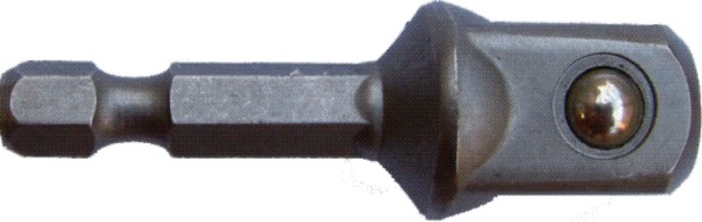 SOCKET ADAPTOR 3/8'M SQ X 50MM 1/4'M HEX SHANK BULK SOCKET ADAPTOR 3/8'M SQ X 50MM 1/4'M HEX SHANK BULK