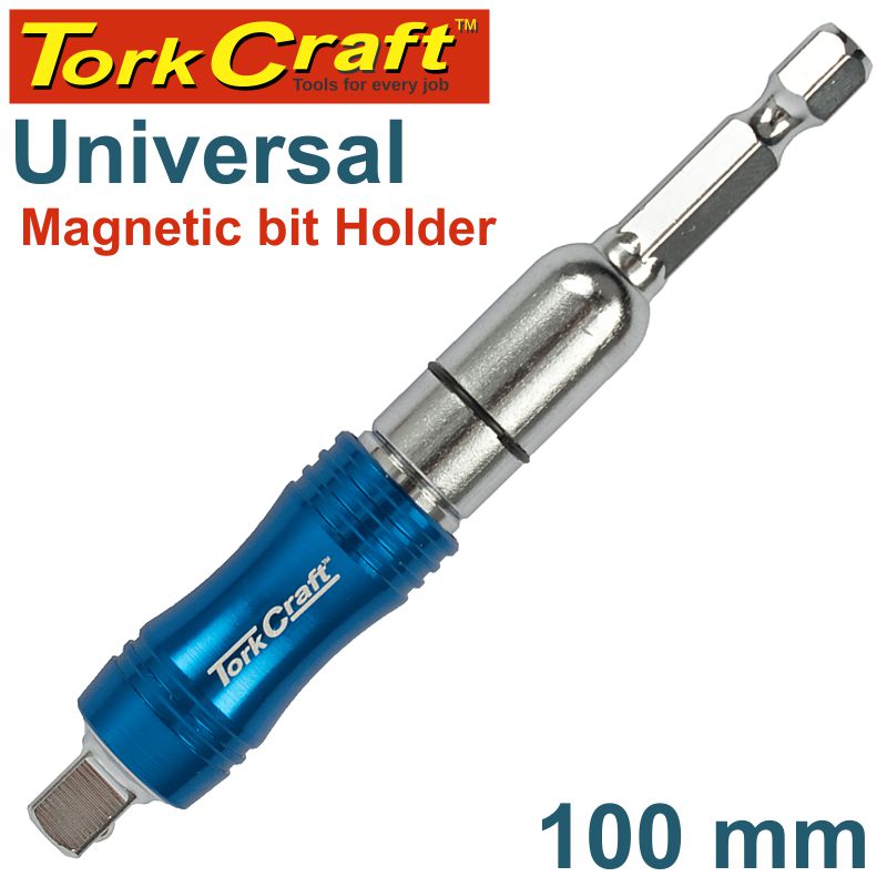 UNIVERSAL MAGNETIC BIT HOLDER 100MM CARDED UNIVERSAL MAGNETIC BIT HOLDER 100MM CARDED