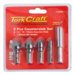 COUNTERSINK SET 5PCE SET CARBON (8