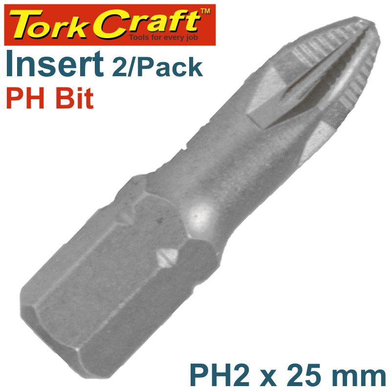 PHIL.2 X 25MM INS.BIT 2/CARD PHIL.2 X 25MM INS.BIT 2/CARD