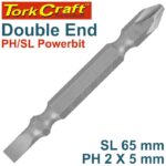 D/END PH2 X 5MM SL.65MM 1/CARD