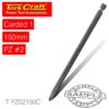 POZI NO.2 POWER BIT X 150MM CARDED