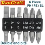 6PSC 45MM DOUBLE END BIT SET PH1