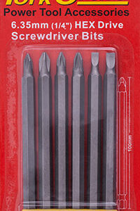 POWER BIT SET 6PCE 100MML