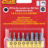 S/DRIVER BIT SET 8PCE HEX H1.5-H6