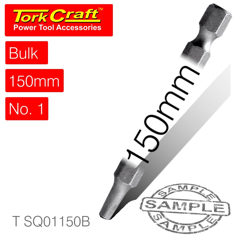 SQUARE RECESS PWR BIT NO.1X150MM BULK SQUARE RECESS PWR BIT NO.1X150MM BULK
