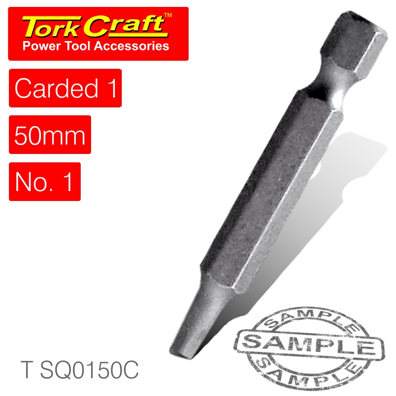 SQUARE RECESS PWR BIT NO.1X50MM 1/CARD SQUARE RECESS PWR BIT NO.1X50MM 1/CARD