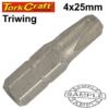 TRIWING NO.4X25MM INSERT BIT CARDED